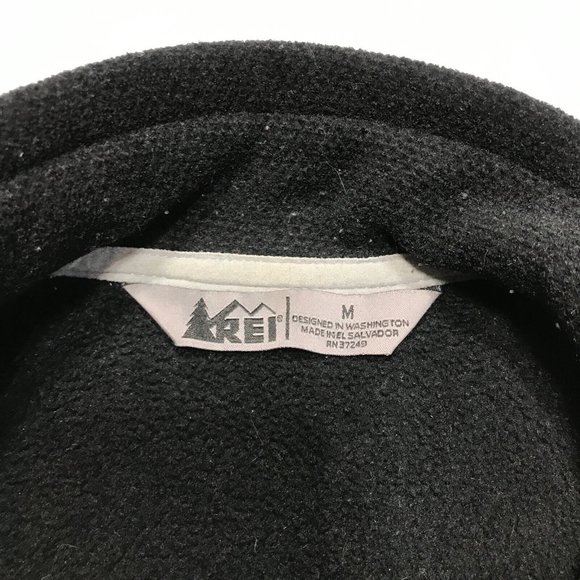 REI Polartec Black Fleece Full Zip Jacket Women's Medium - Picture 4 of 7